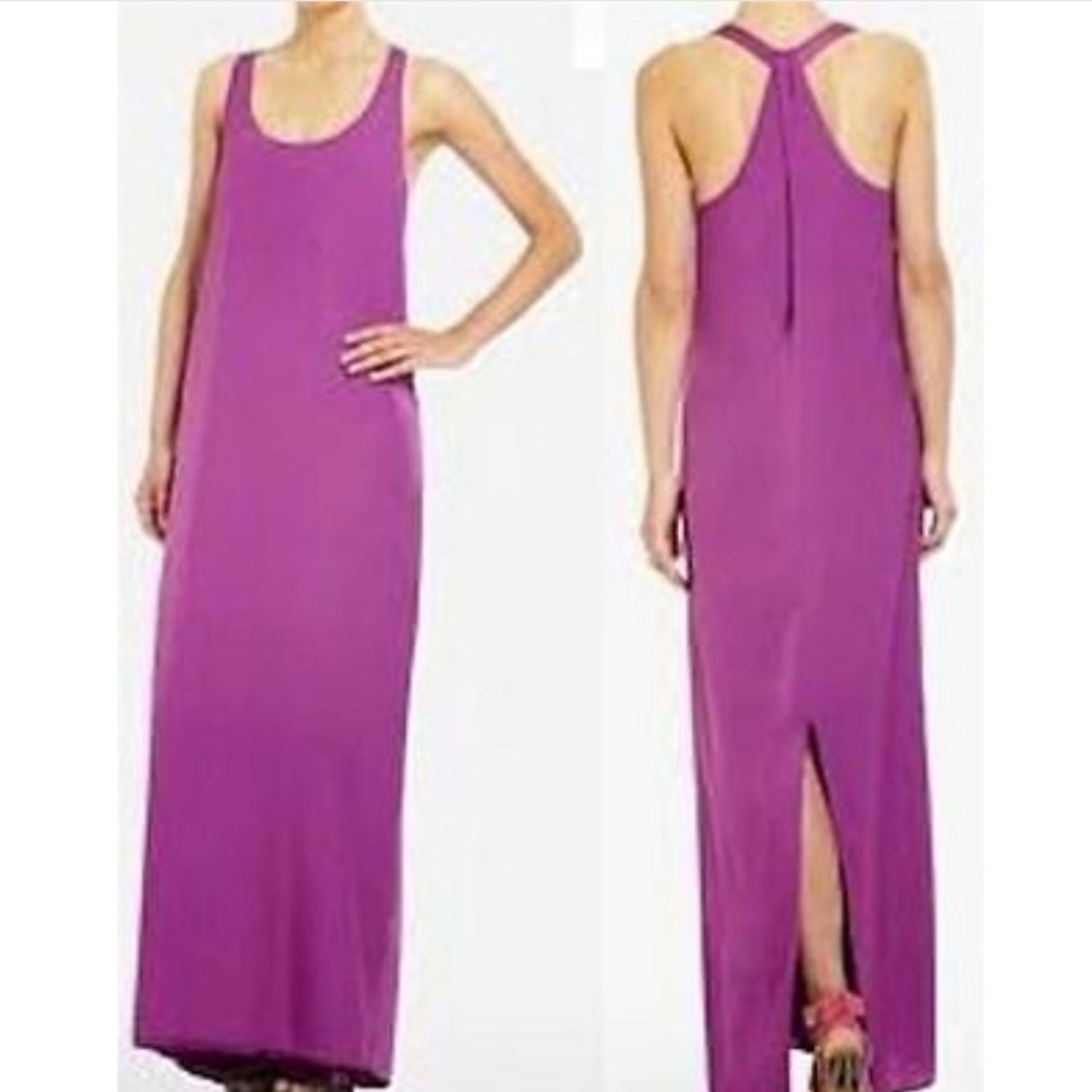 BCBG Light Magenta Sara Long Tank Dress